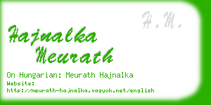 hajnalka meurath business card